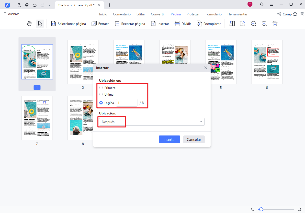 añadir paginas en blanco a pdf paso 3
