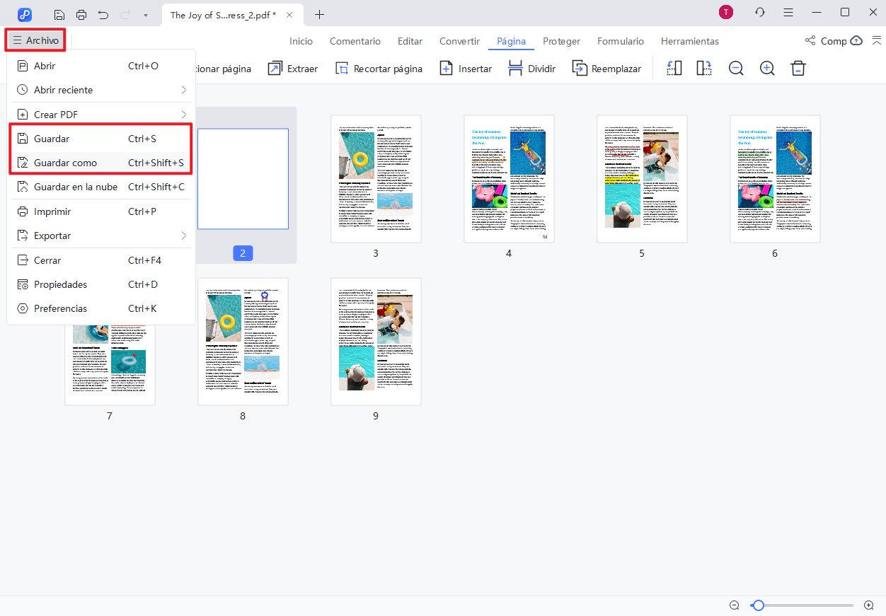 añadir paginas en blanco a pdf paso 4