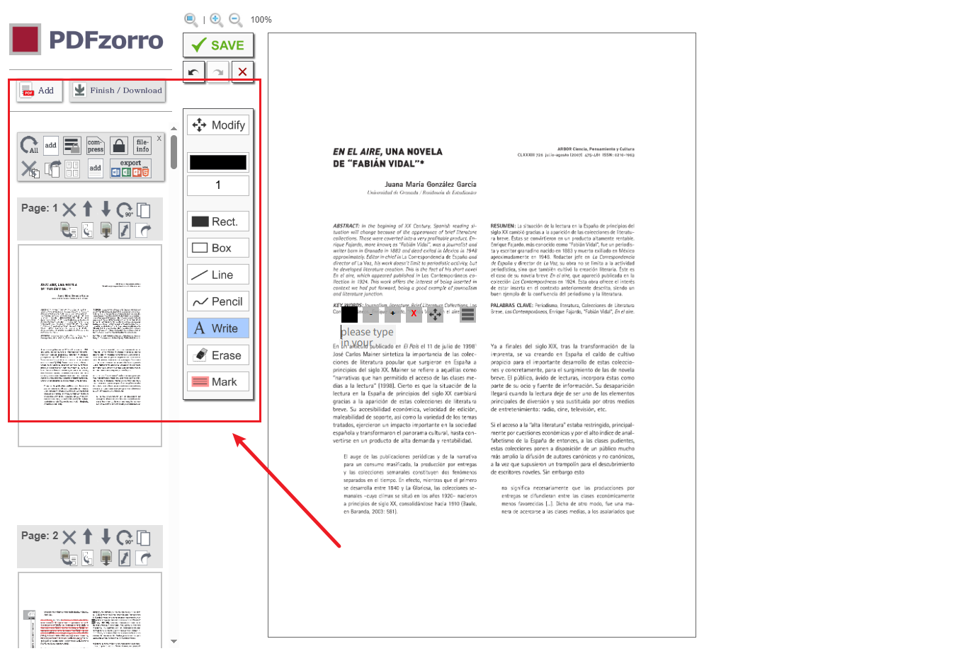 editar pdf con pdfzorro online gratis