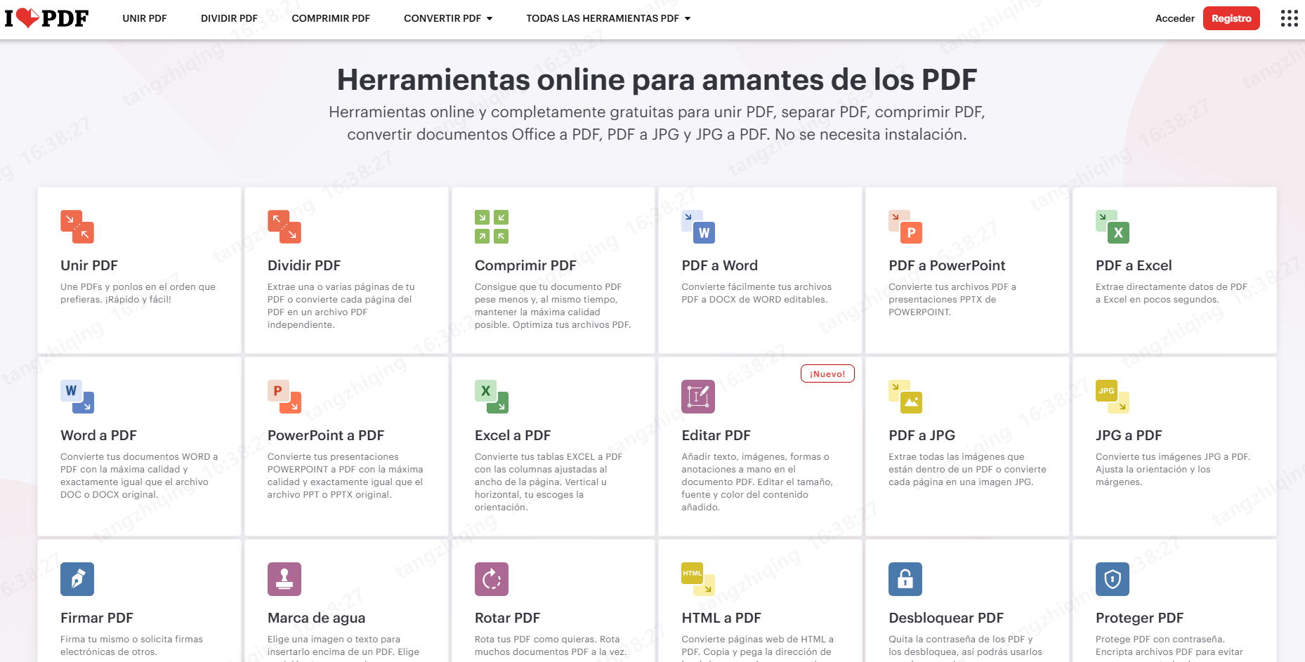 ilovepdf alternativa a pdf24 tools