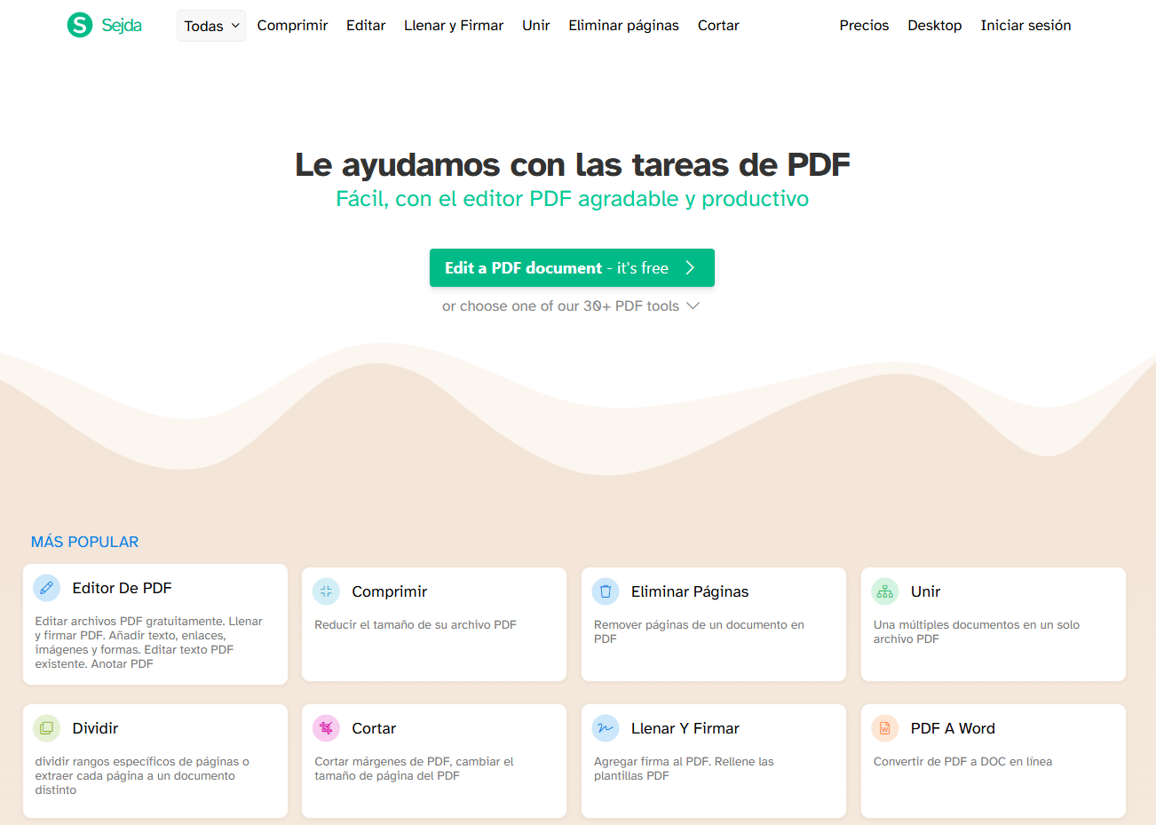 sejda alternativa a pdf24 tools
