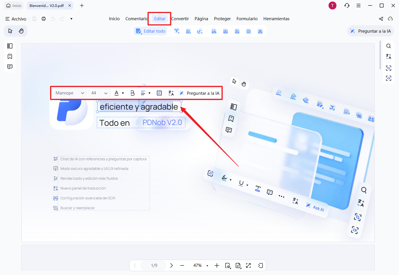 edita pdf con pdnob pdf editor
