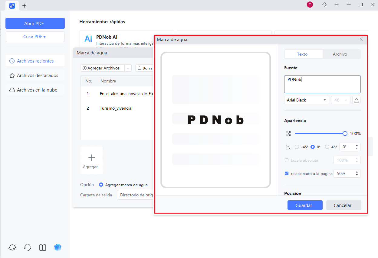 batch edit watermark pdf