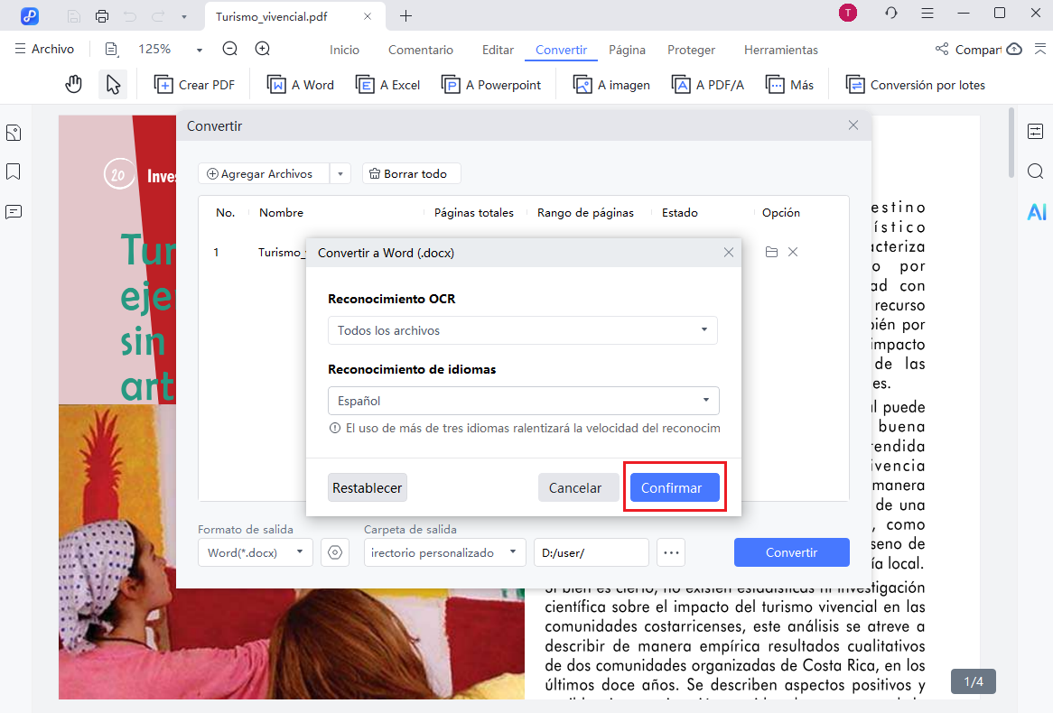 convert to word settings