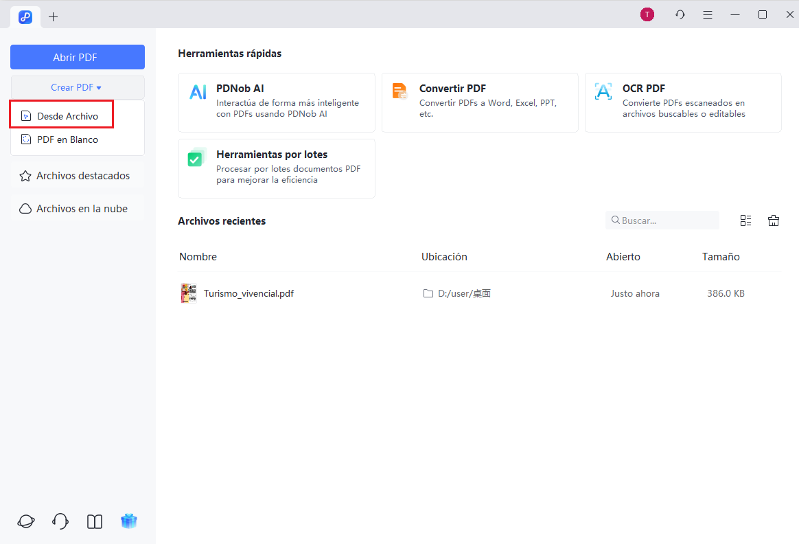 create pdf from file