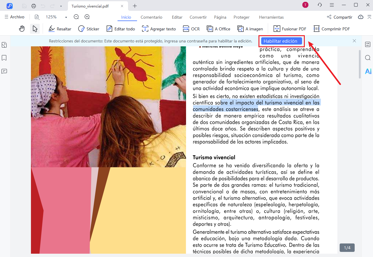 edit a protected pdf