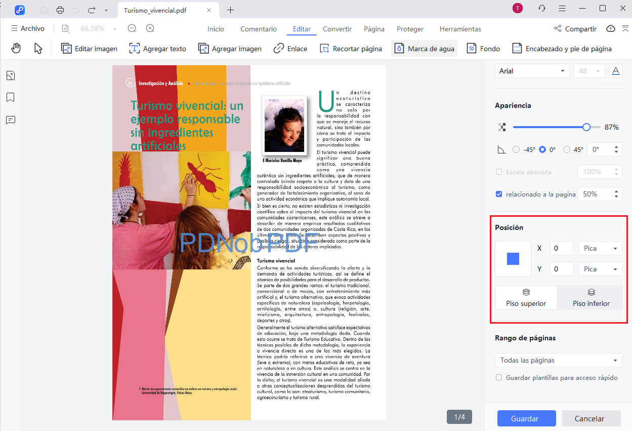 edit watermark position