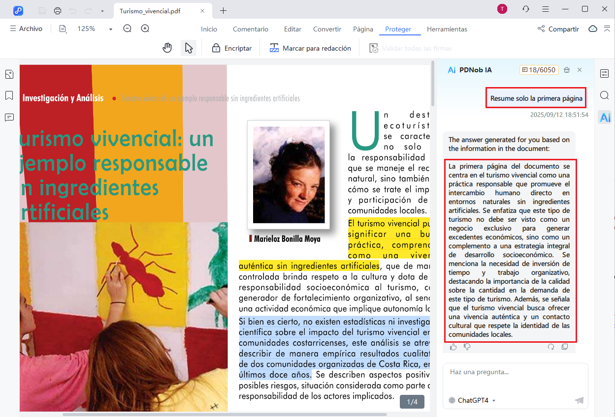 summarize specific pages