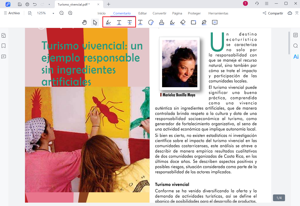 text markup