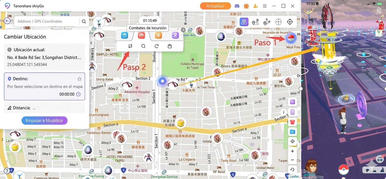 la ubicación del Go Fest