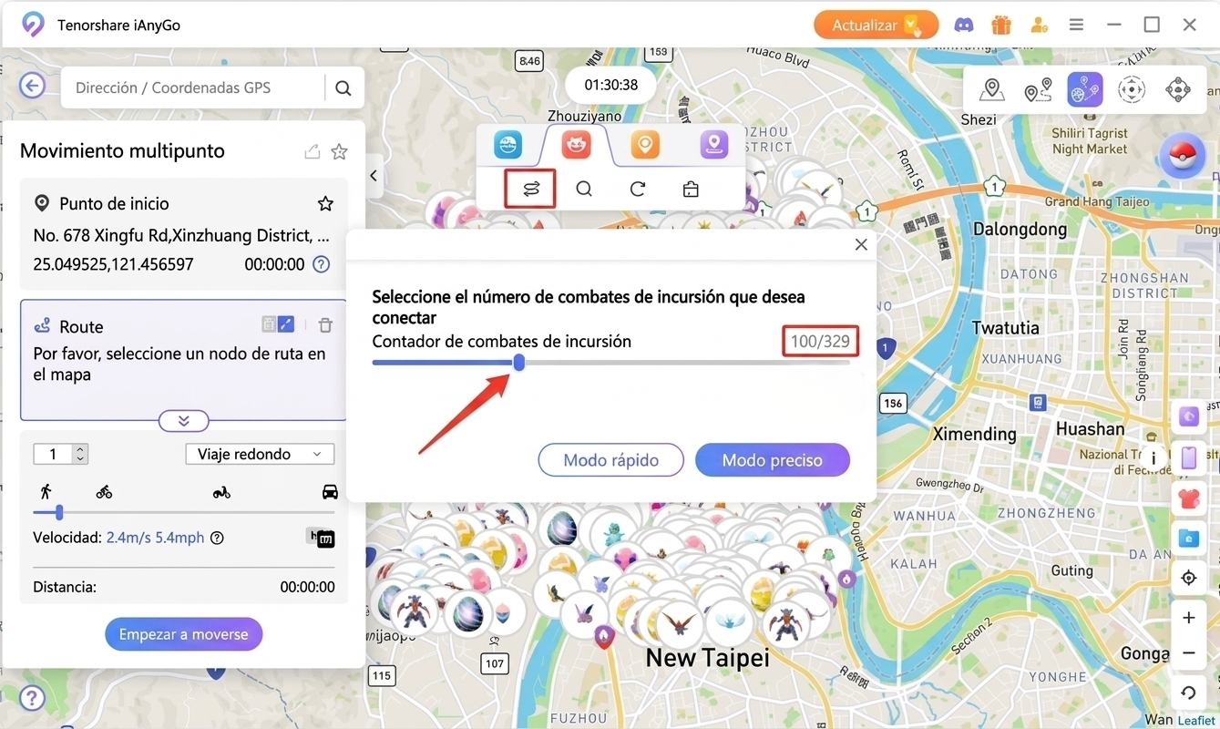 la ubicación del Go Fest