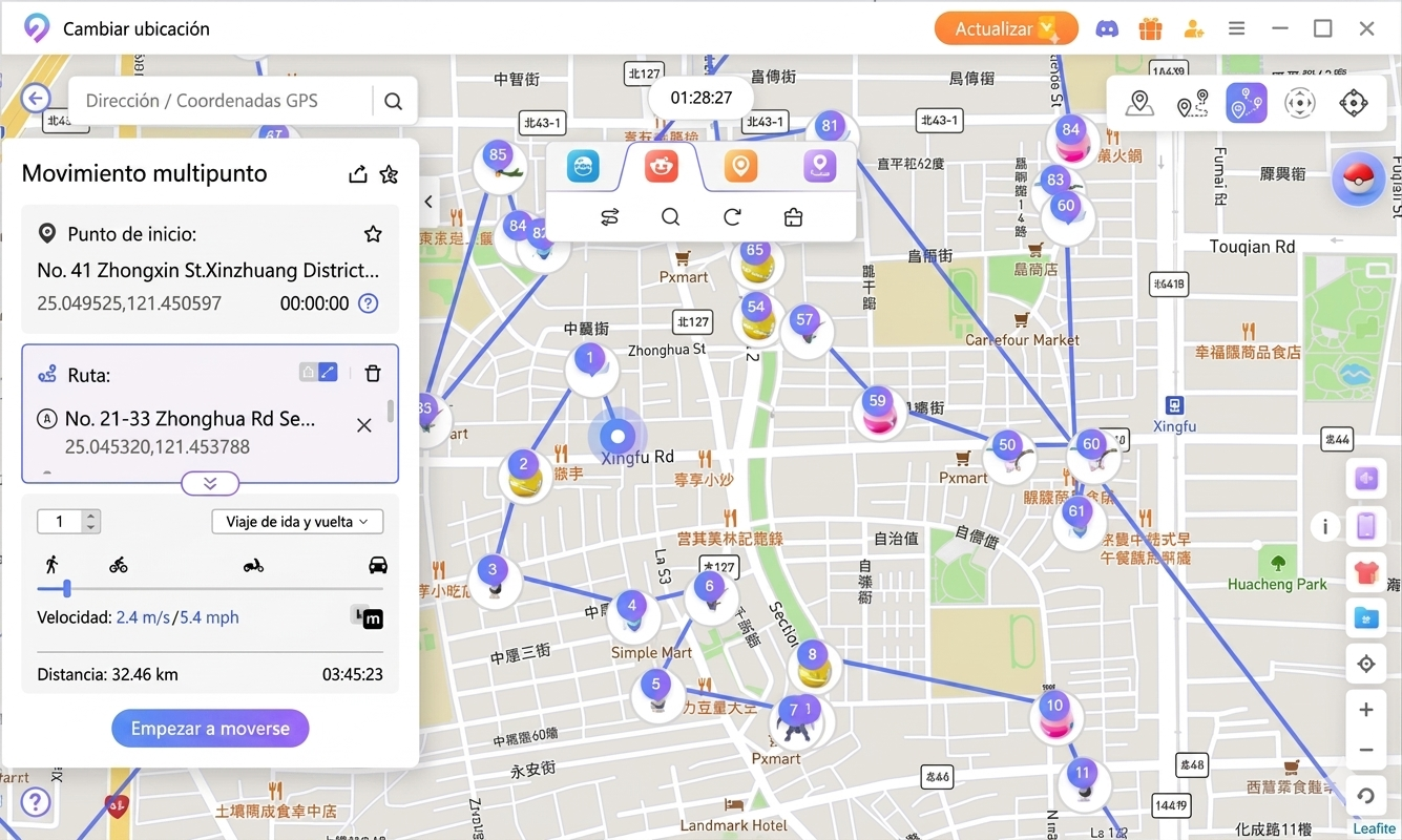 la ubicación del Go Fest