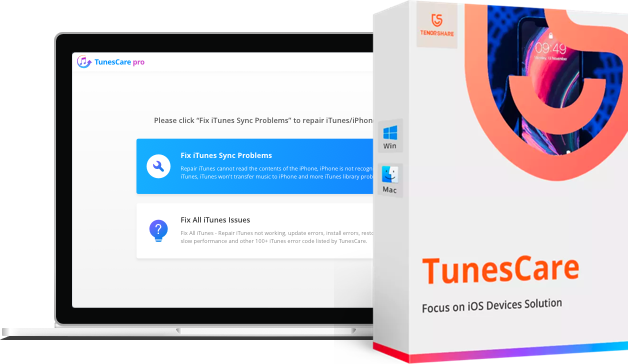 Tenorshare TunesCare: corrige problemas sincronización y errores iTunes