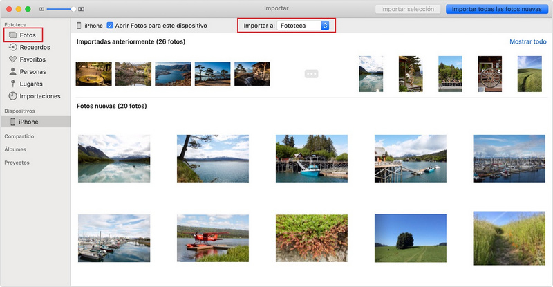 app fotos en mac
