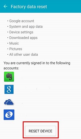 restaurar dispositivo