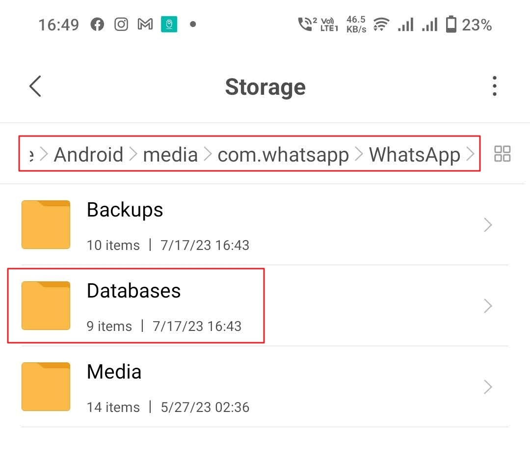 Android/media/com.whatsapp/WhatsApp/Databases