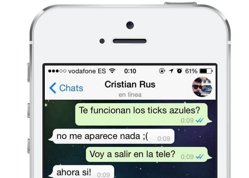 doble check azul whatsapp