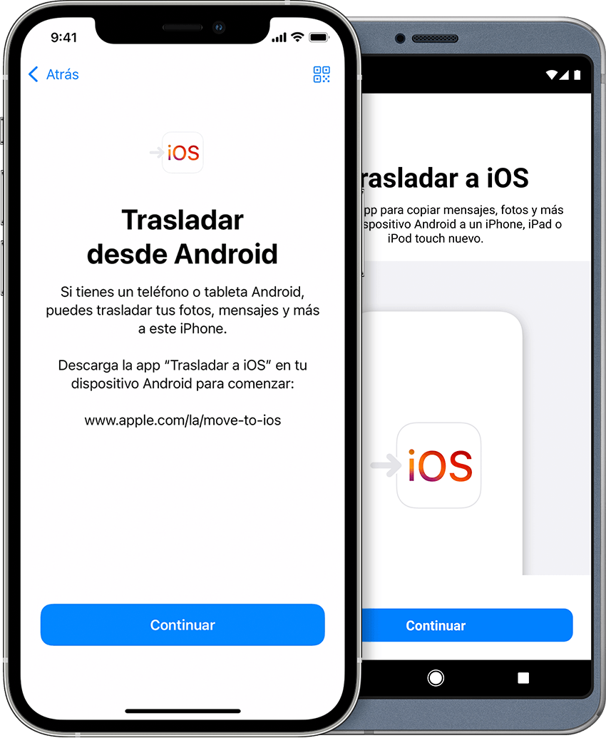 trasladar a ios