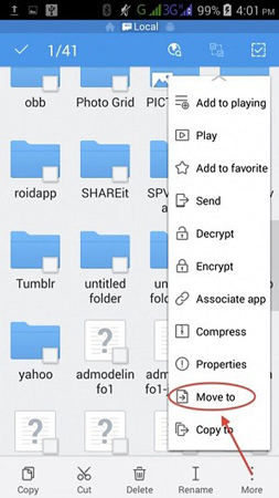 como mover whatsapp a tarjeta sd